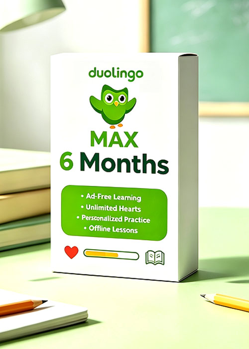 vip-urcdkeys, Super Duolingo MAX 6 Months Subscription