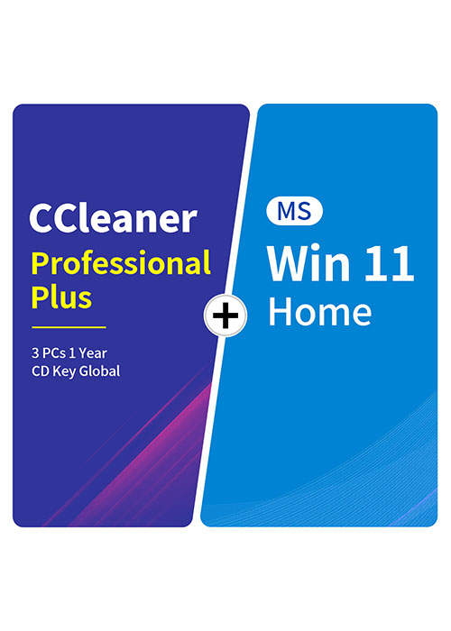 CCleaner Professional Plus 3 PCs 1 Year CD Key Global+MS Win 11 Home  Pack