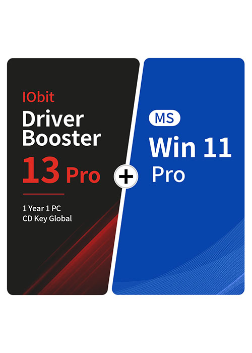 IObit Driver Booster 13 Pro 1 Year 1 PC CD Key Global+MS Win 11 Pro  Pack